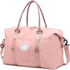 Waterproof Sports Travel Duffle Bag, Gym & Weekender Bag for Women with Strap